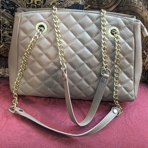 Authentic Anna Paola Quilted Chain Strap Handbag